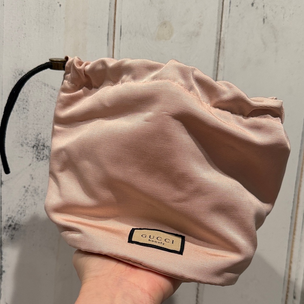 Gucci Blush Satin Cosmetic Bag